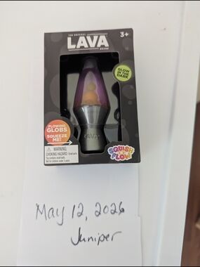 Viral Schlling LAVA Glow-in-the-Dark Purple Kids Lava Lamp Toy